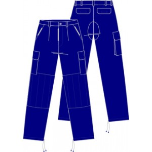 CALÇA UNIF Nº3 BOMBEIRO REFOR JOELH AZUL ESC* CALÇA UNIF Nº3 BOMBEIRO REFOR JOELH AZUL ESC*